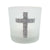 Frosted Cross Candle