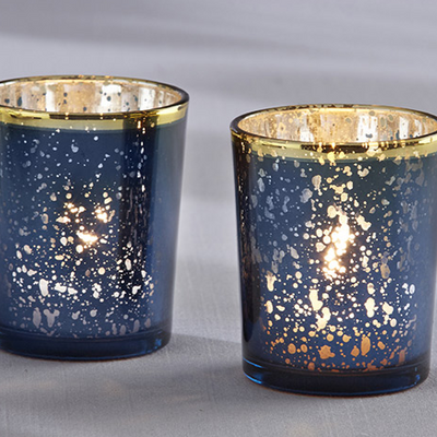 Mercury Glass Tea Light Holder (Set of 4)