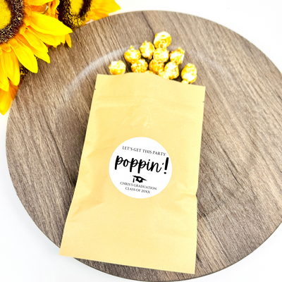 Popcorn Pouch Graduation Favor