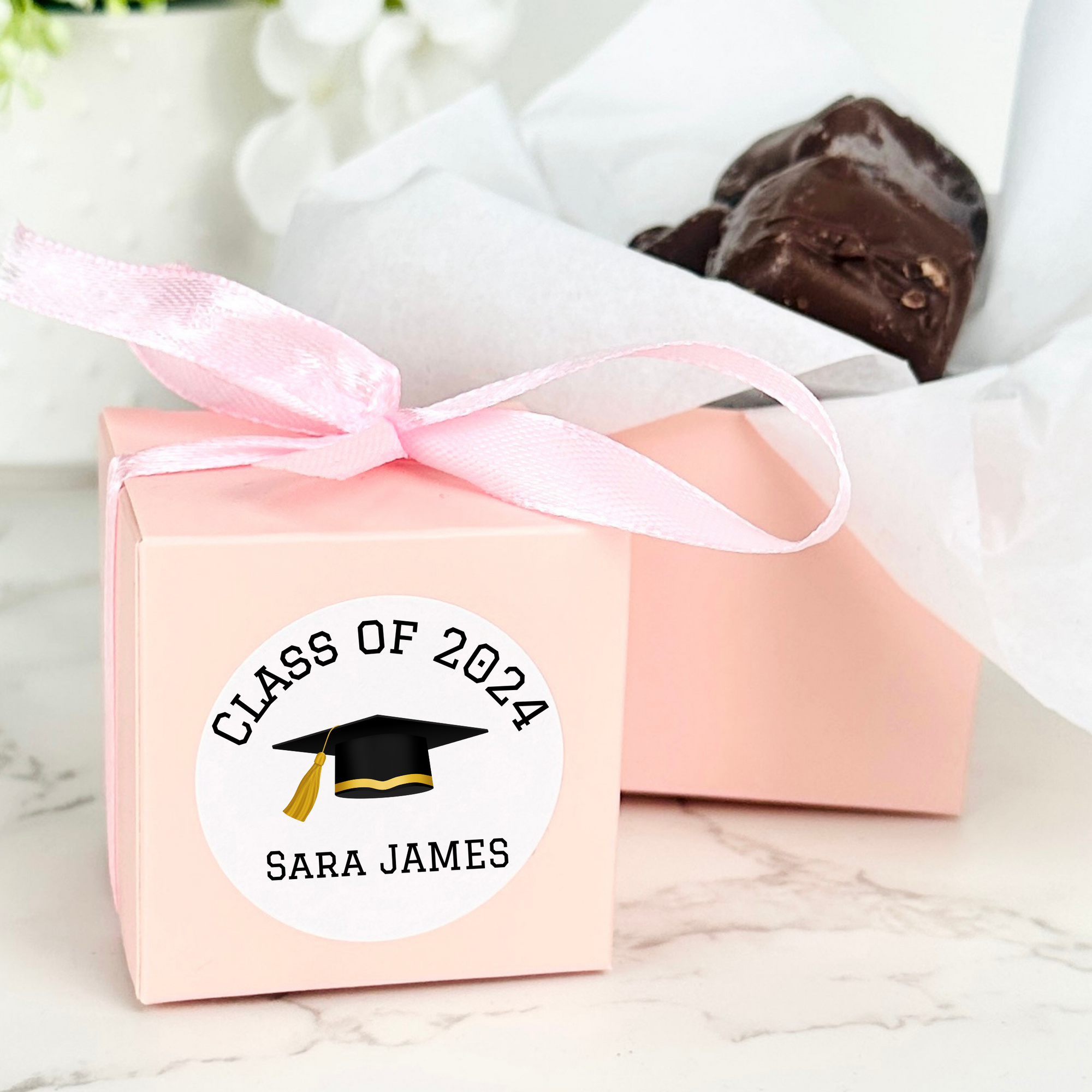 Charming Graduation Favor Box