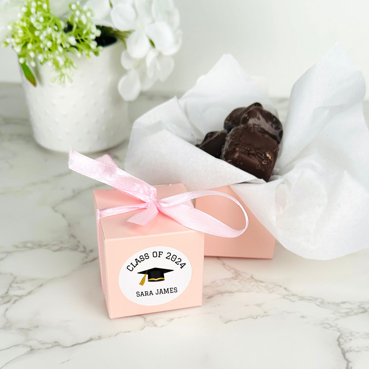 Charming Graduation Favor Box