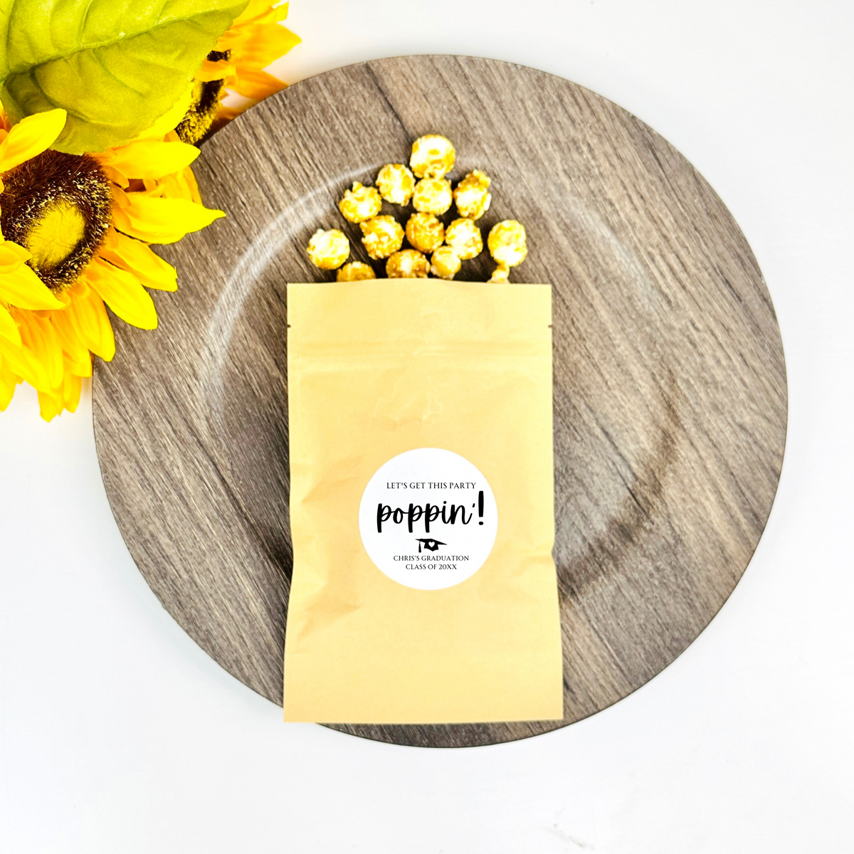 Popcorn Pouch Graduation Favor