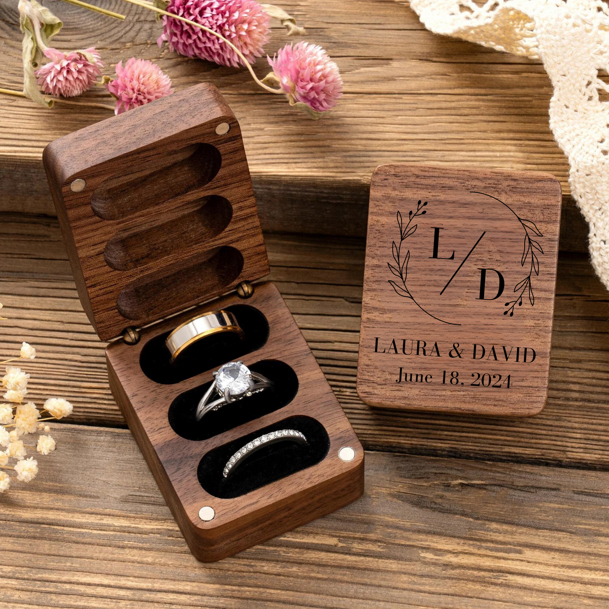 Mr & Mrs Ring Box