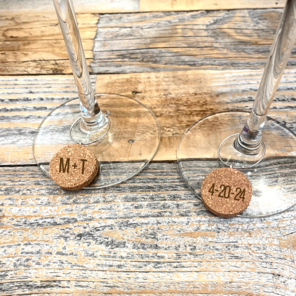  Personalized Cork Wine Charms