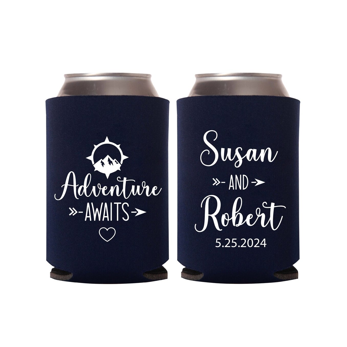 Adventure Awaits Koozie - Forever Wedding Favors