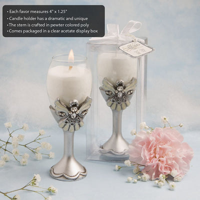 Angel Champagne Flute Candle - Forever Wedding Favors