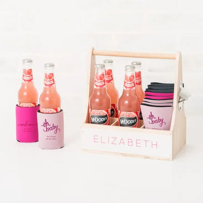 Baby Shower Neoprene Foam Beer Can Drink Holder - Forever Wedding Favors