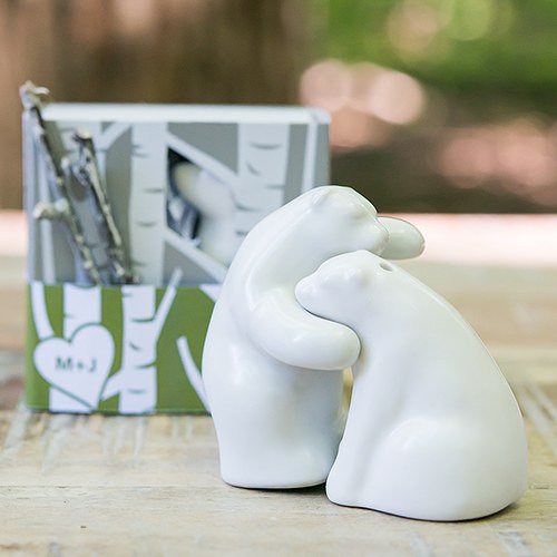 Bear Hug Salt & Pepper Shakers - Forever Wedding Favors