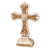 Beautiful Antique Ivory Cross Statue with Matte Gold Detailing - Forever Wedding Favors