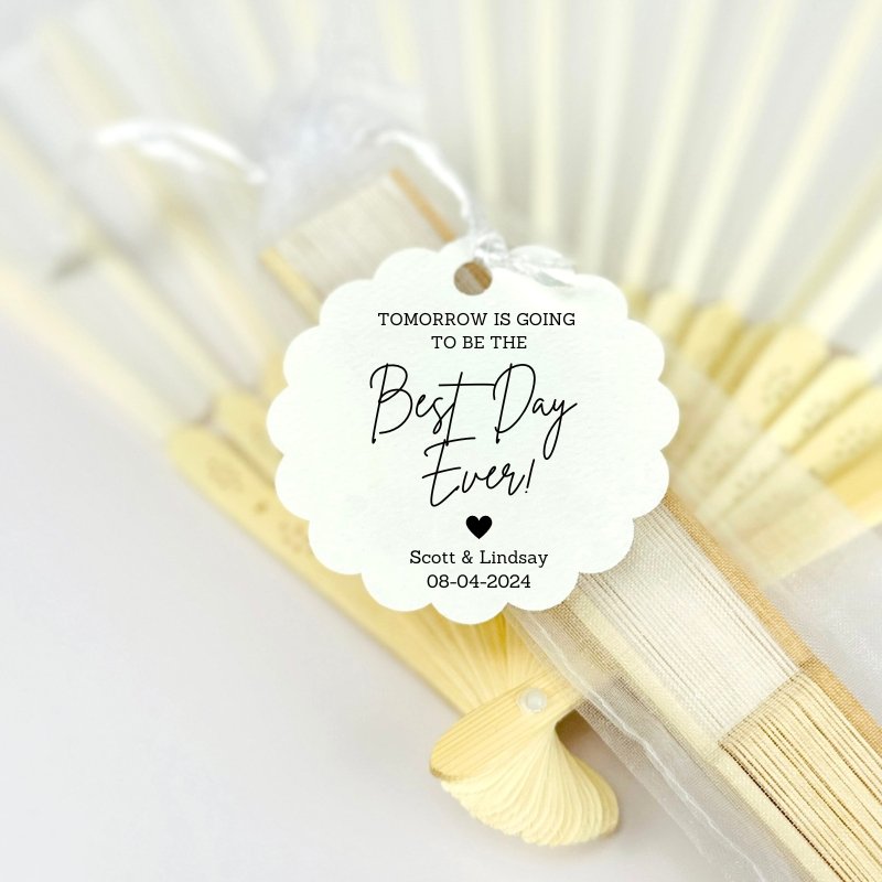 Best Day Ever Hand Fan - Forever Wedding Favors