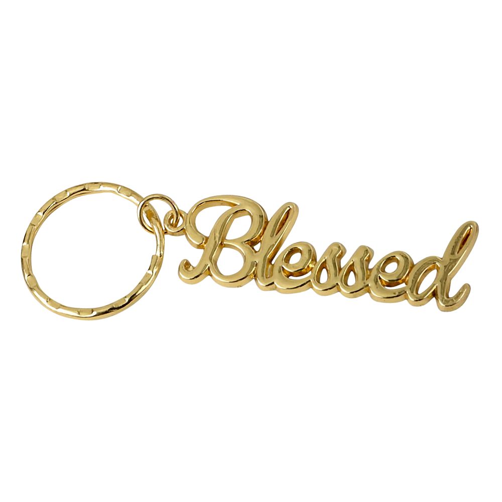 Blessed Gold Key Chain - Forever Wedding Favors