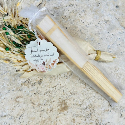 Blooming Boho Fan - Forever Wedding Favors