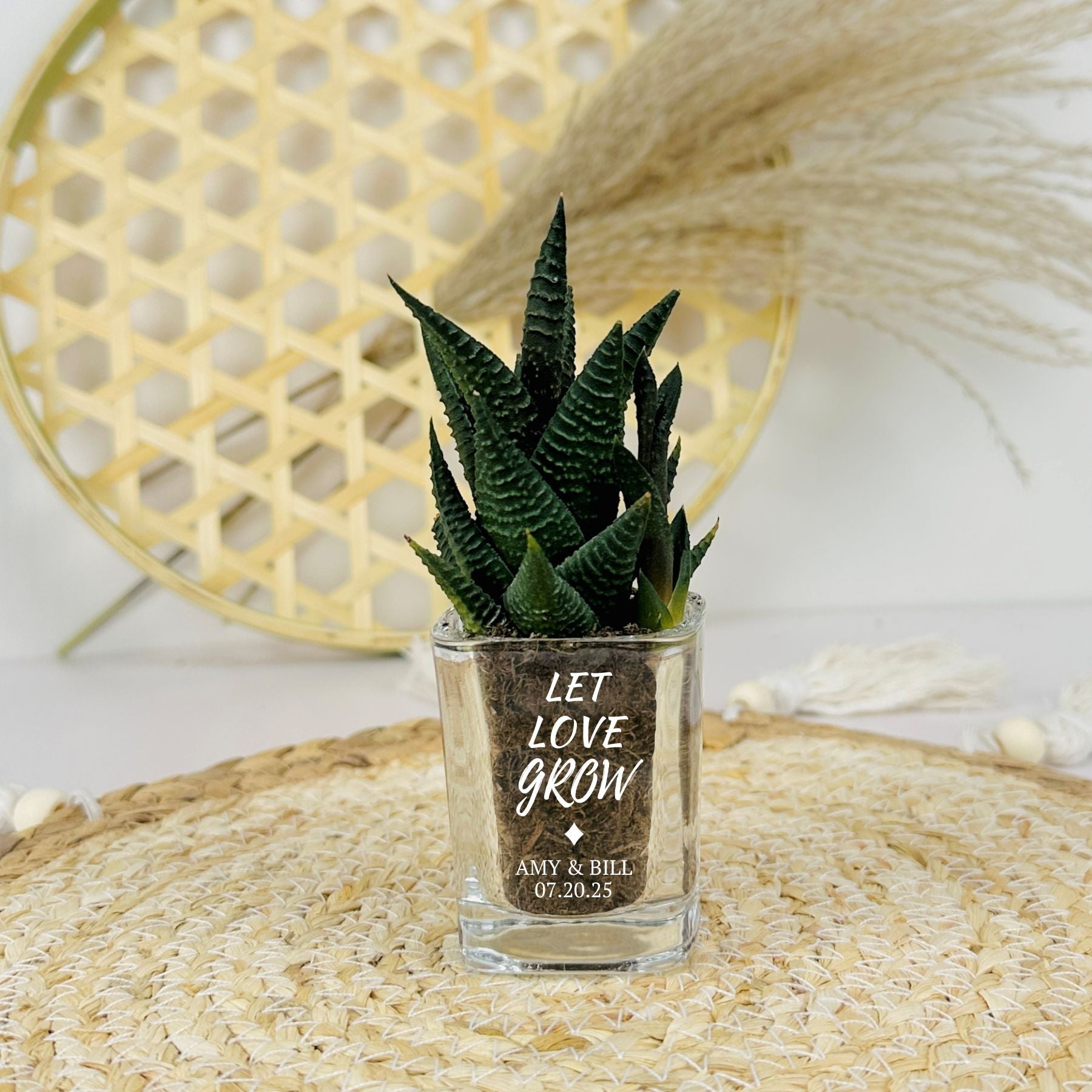 Blossoming Love Shot Glass - Forever Wedding Favors