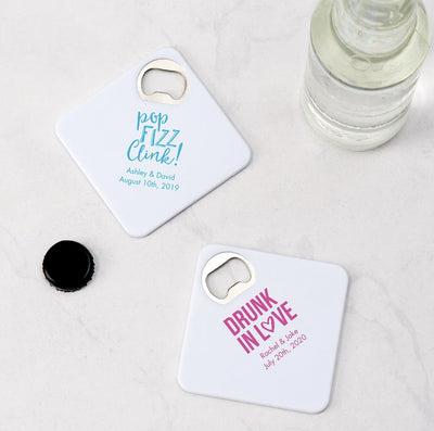 Bottle Opener Coasters - Forever Wedding Favors