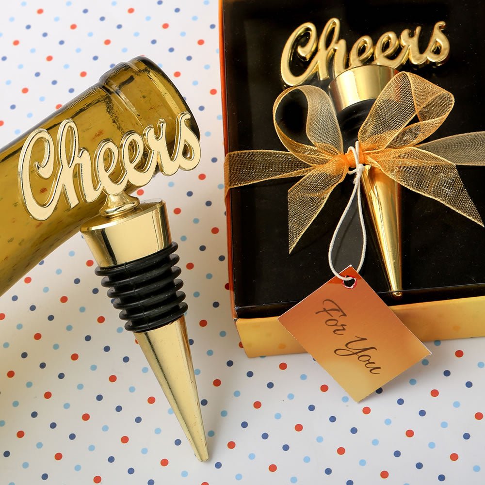 CHEERS Bottle Stopper - Forever Wedding Favors