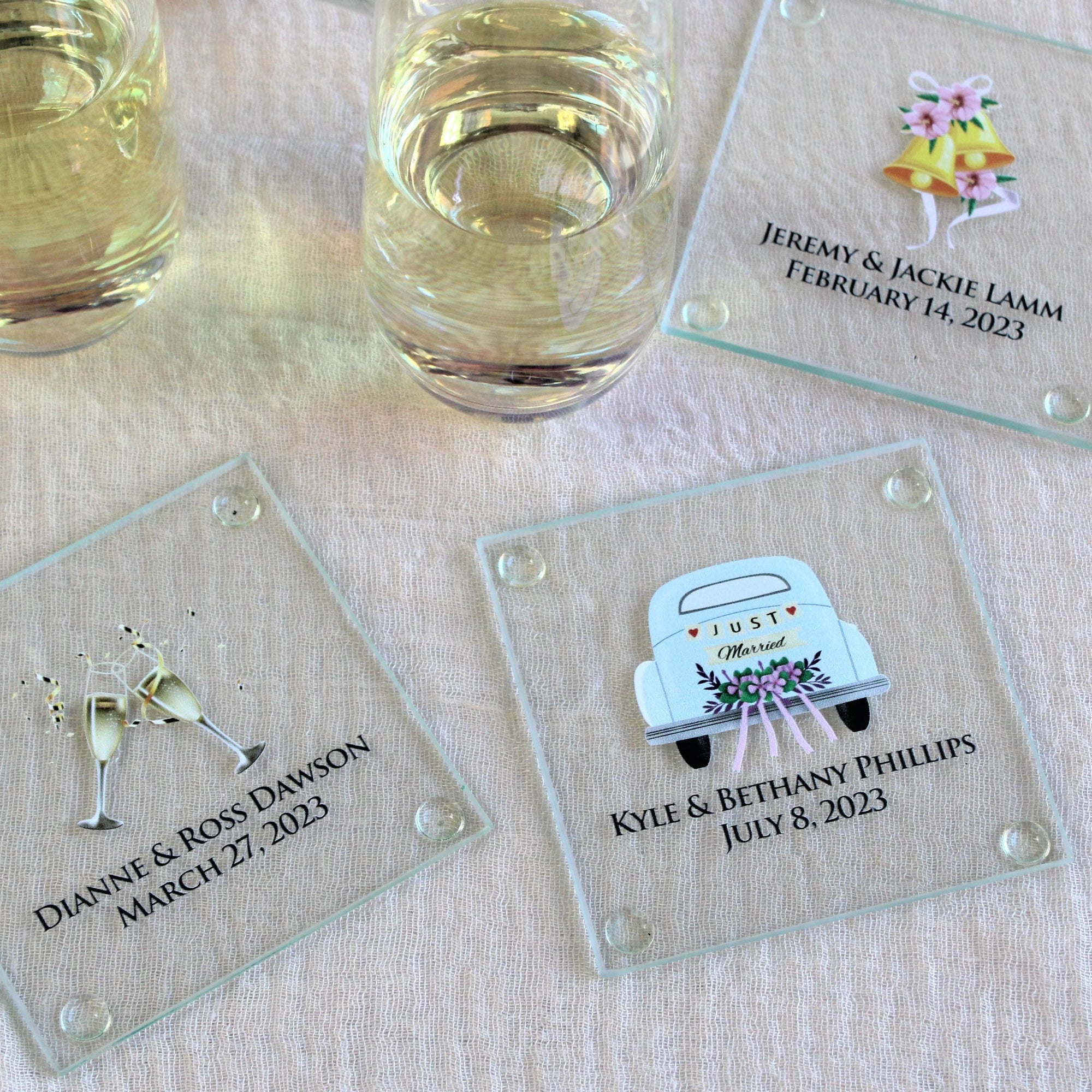 Cherished Celebration Coasters - Forever Wedding Favors