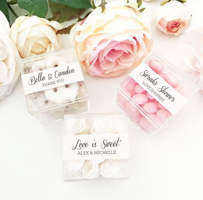 Clear Acrylic Favor Boxes - Forever Wedding Favors