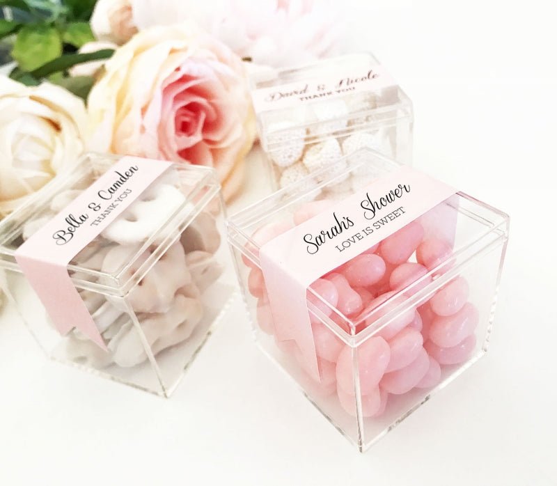 Clear Acrylic Favor Boxes - Forever Wedding Favors