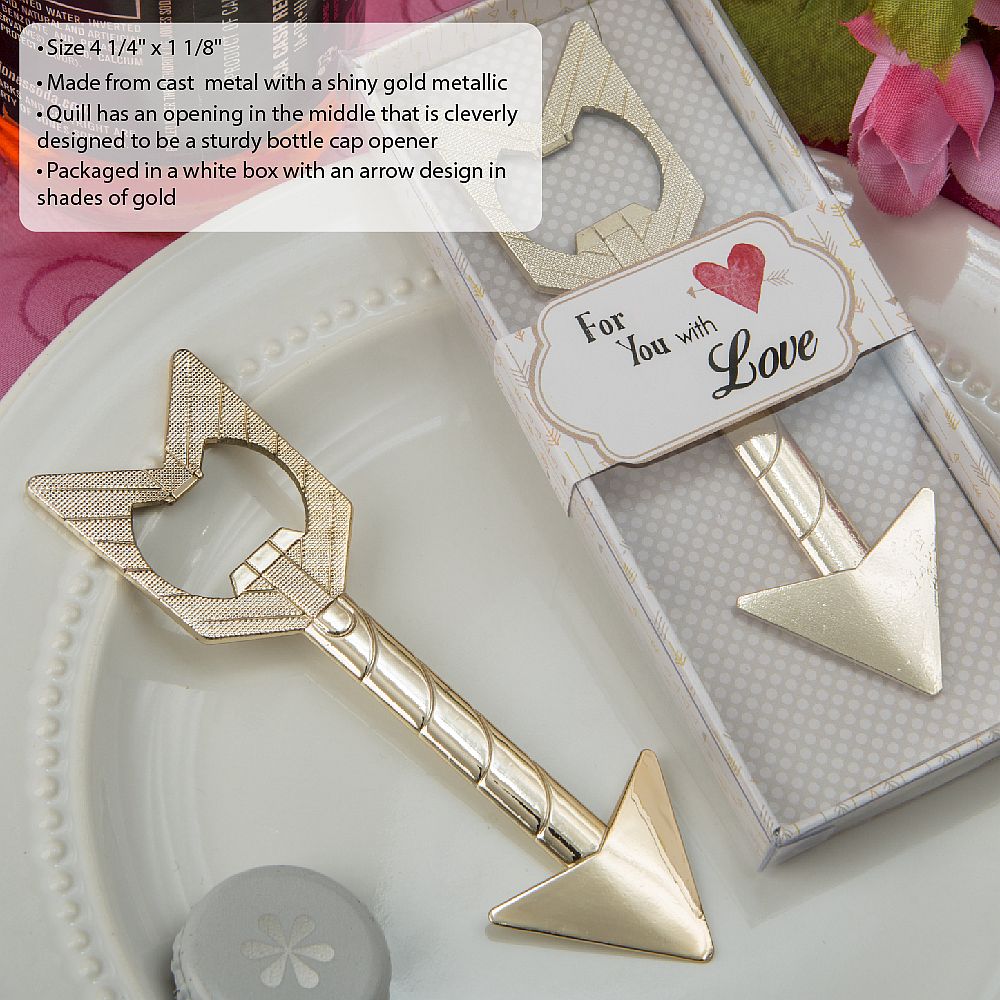 Cupid's Arrow Bottle Opener - Forever Wedding Favors