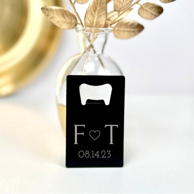 Custom Couple's Bottle Opener - Forever Wedding Favors