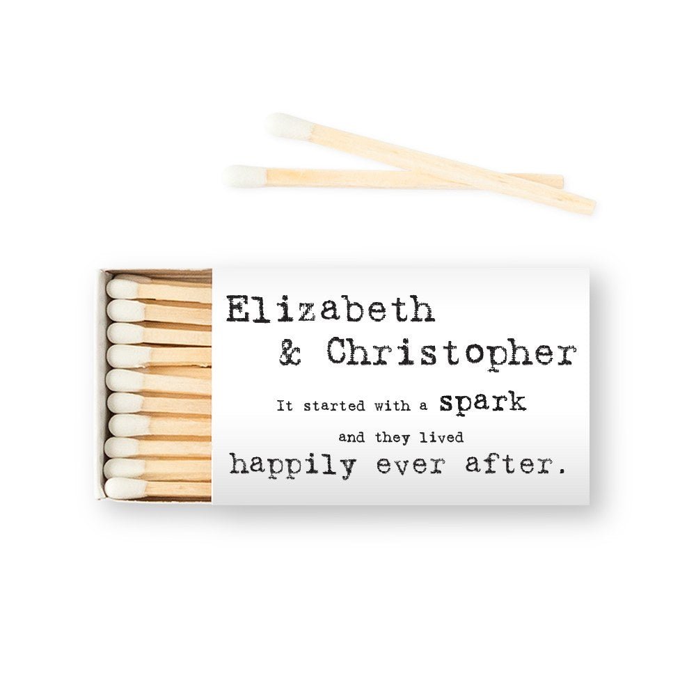 Custom Matchbox Wedding Favor - Bistro Bliss - Forever Wedding Favors