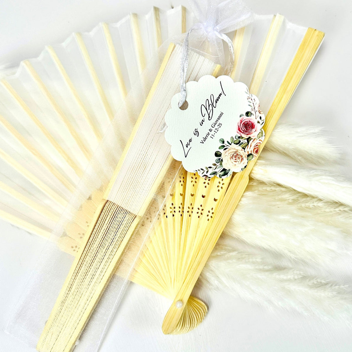 Design Your Own Floral Hand Fan - Forever Wedding Favors