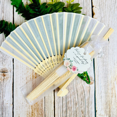 Design Your Own Floral Hand Fan - Forever Wedding Favors