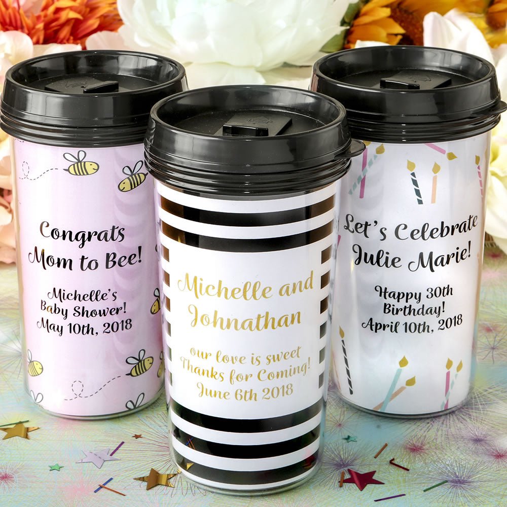 Double Wall Insulated Coffee Cup - Forever Wedding Favors