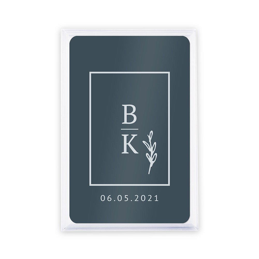 Elegant Monogram Playing Card Favors - Forever Wedding Favors