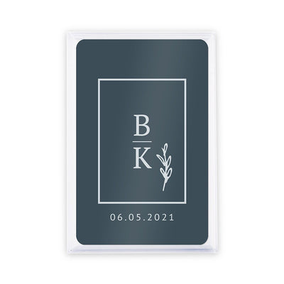 Elegant Monogram Playing Card Favors - Forever Wedding Favors