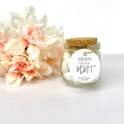 EngageMINT Mini Mason Jar - Forever Wedding Favors