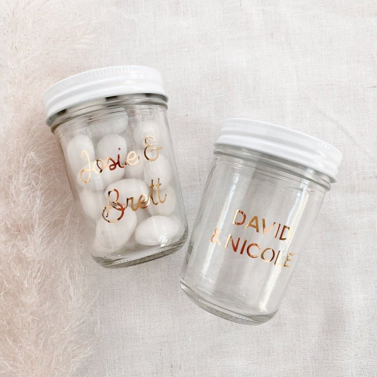 Fabulous Foil Mason Jars - Forever Wedding Favors