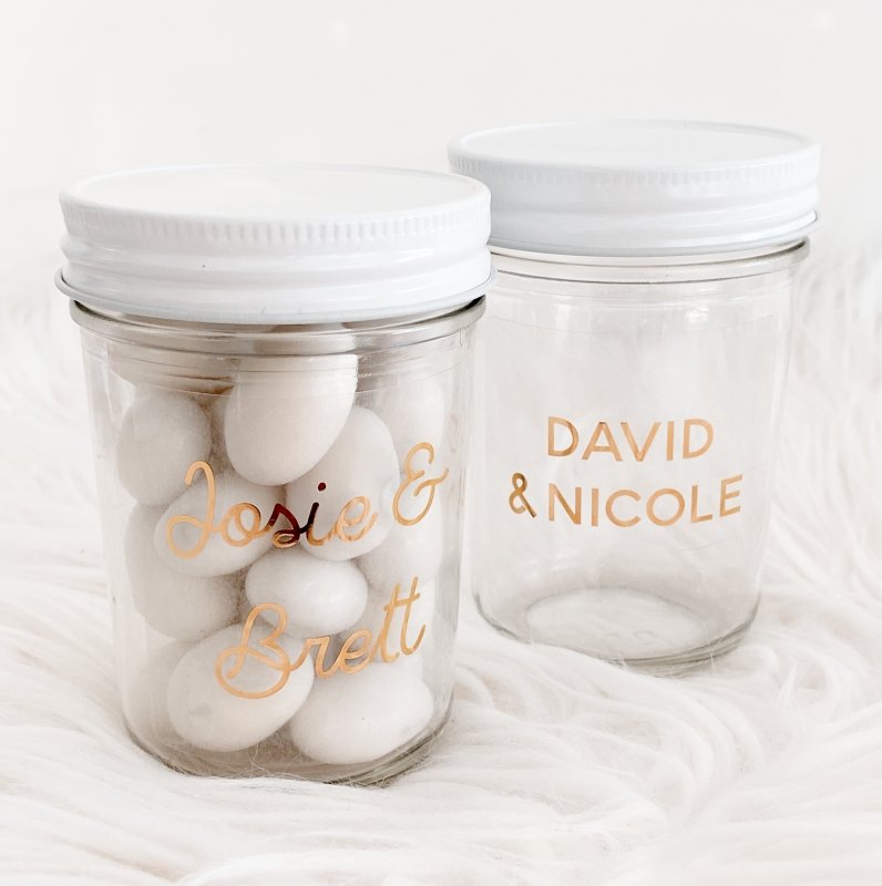 Fabulous Foil Mason Jars - Forever Wedding Favors