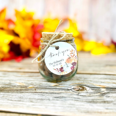 Fall Foliage Mini Mason Jar - Forever Wedding Favors