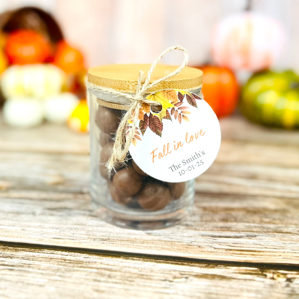 Fall-ing In Love Mason Jar - Forever Wedding Favors