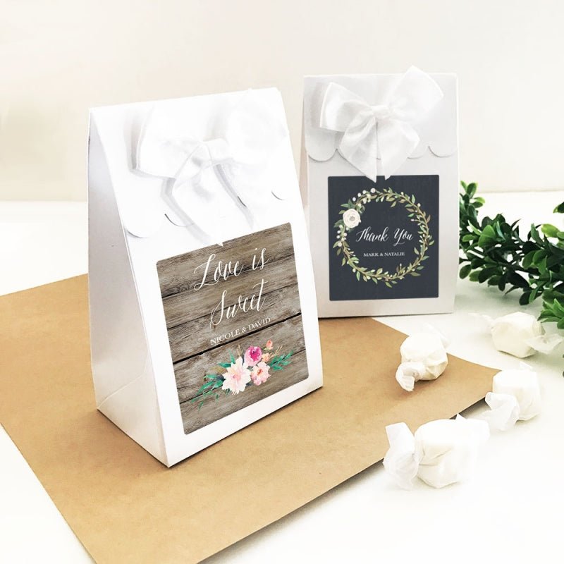 Floral Candy Favor Bags - Forever Wedding Favors