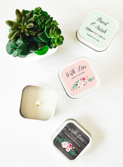 Floral Garden Candles - Forever Wedding Favors