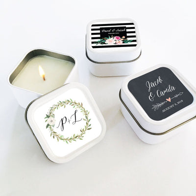 Floral Garden Candles - Forever Wedding Favors