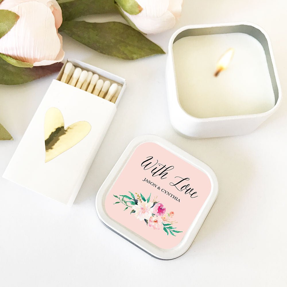 Floral Garden Candles - Forever Wedding Favors