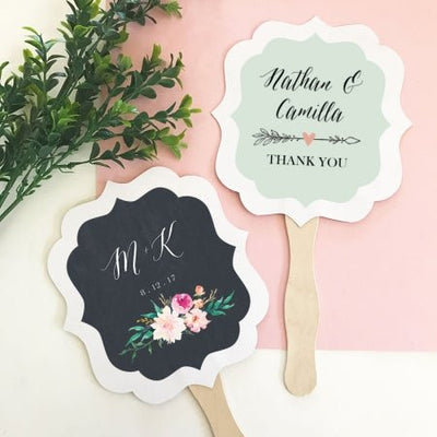 Floral Hand Fans - Forever Wedding Favors