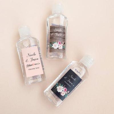 Floral Hand Sanitizer - Forever Wedding Favors