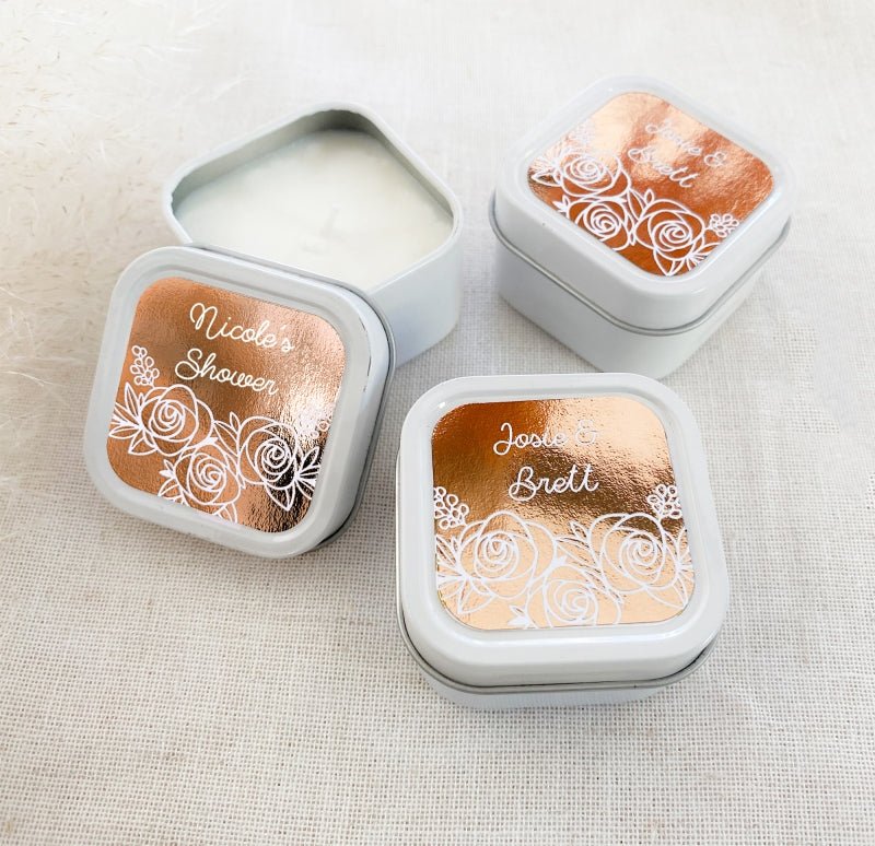 Foil Candle Favors - Forever Wedding Favors