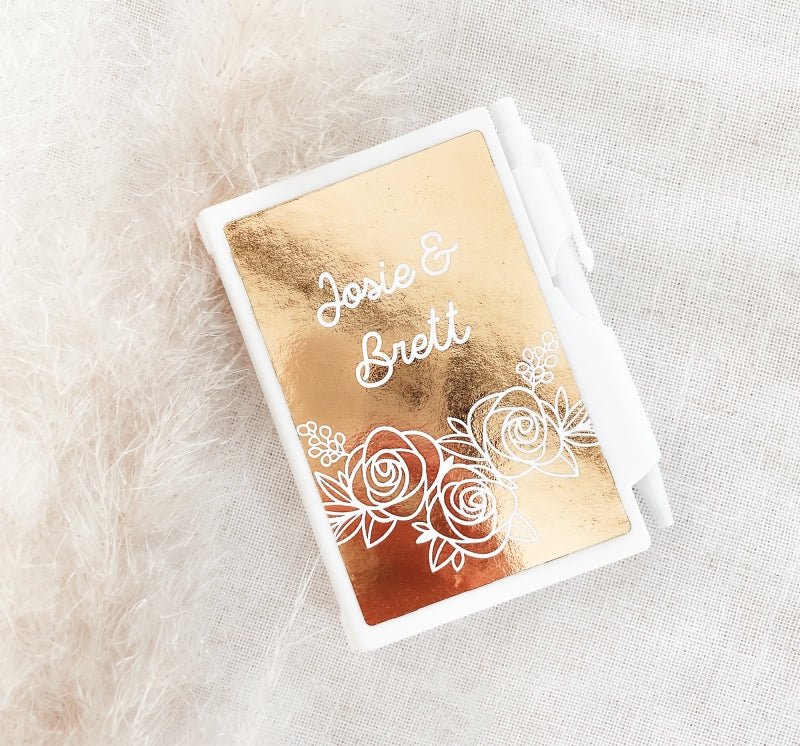 Foil Notebook Favors - Forever Wedding Favors