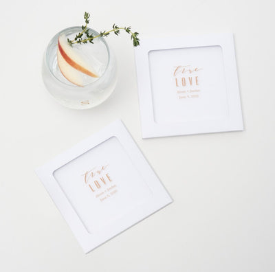 Glass Wedding Coaster - Forever Wedding Favors