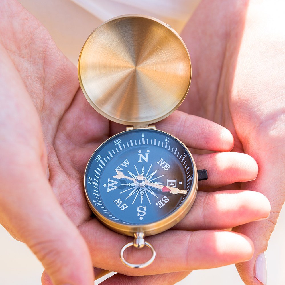 Gold Compass Wedding Favor - Forever Wedding Favors