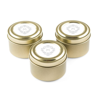 Gold Tin Candle - Classic Filigree - Forever Wedding Favors