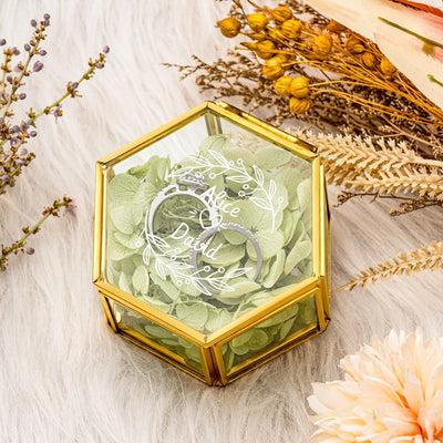 Greenery Ring Box - Forever Wedding Favors