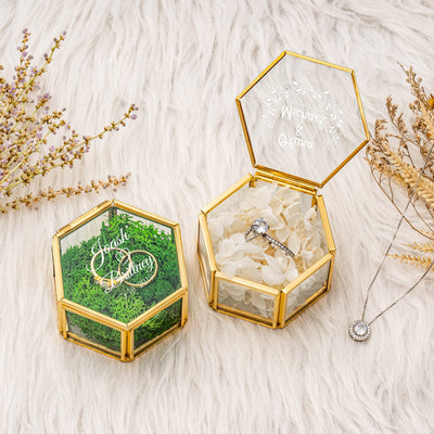 Greenery Ring Box - Forever Wedding Favors