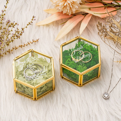 Greenery Ring Box - Forever Wedding Favors