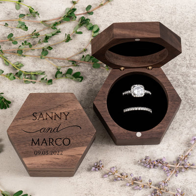 Harmony Hexagon Ring Box - Forever Wedding Favors